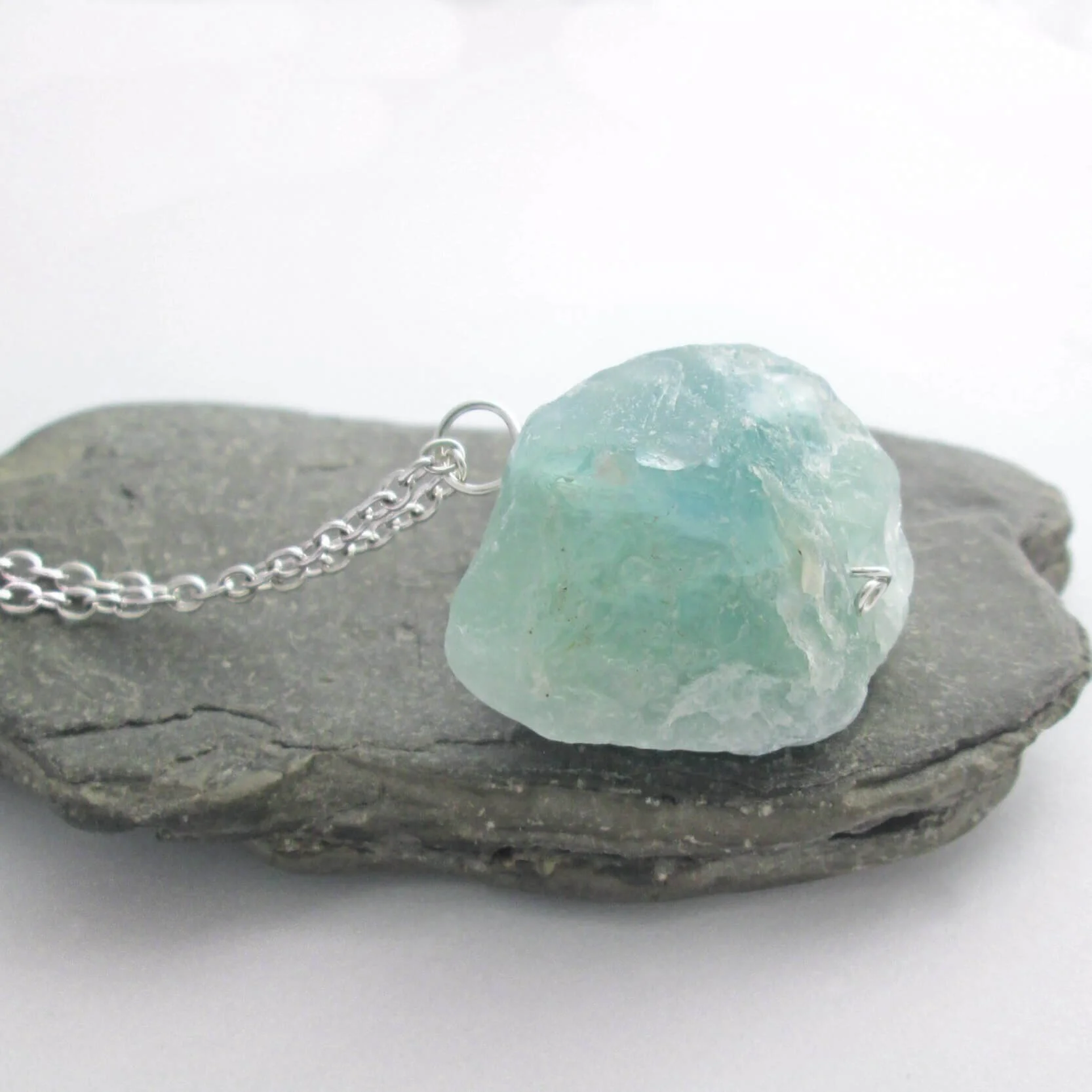 Blue fluorite hot sale pendant